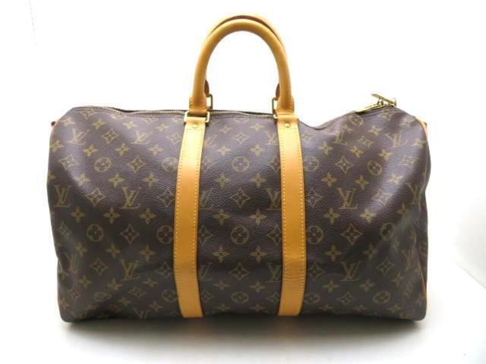 LOUIS VUITTON Keepall Bandouliere Monogram Boston Bag Travel